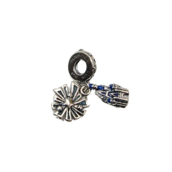 Pandora Disney Happily Ever After Fireworks/Castle Enamel & SS .925 Charm - Picture 1 of 6